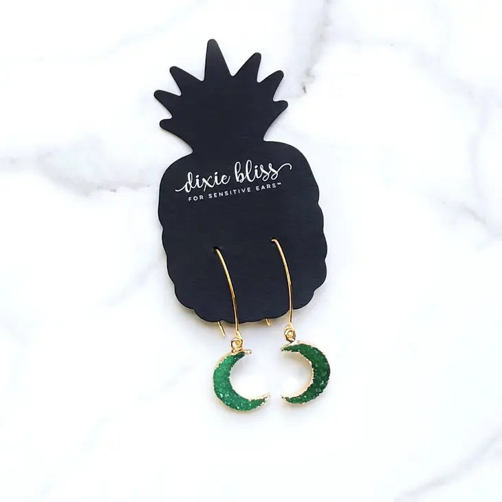 Pre-Order Crescent Moon Dangle Earrings