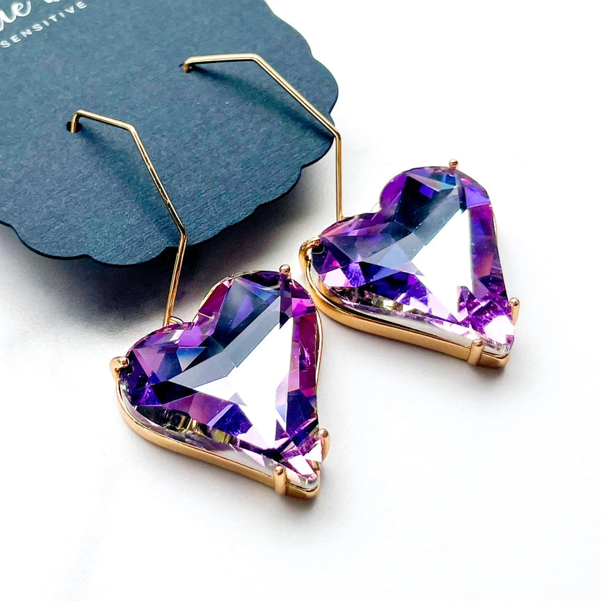 Pre-Order Obsession in Amethyst Sky Dangle Earrings