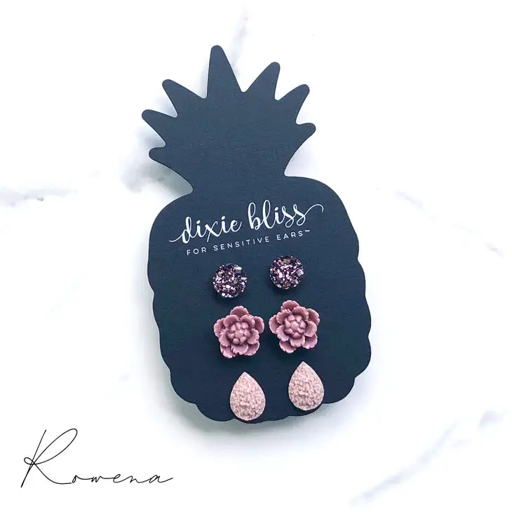 Pre-Order Rowena 3 Pack Earrings