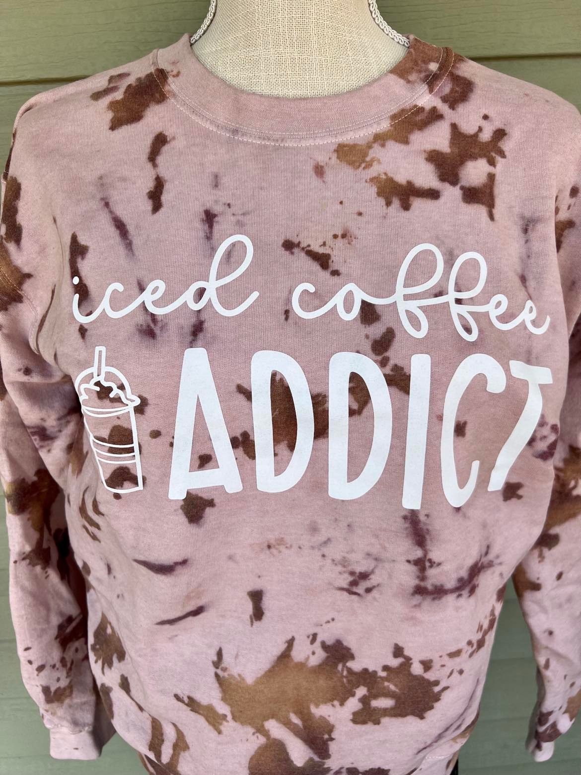 Iced Coffee Addict Crew Neck